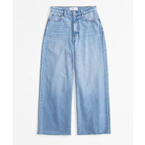 Abercrombie High Rise Cropped Wide Leg Jean - Size 28/6L